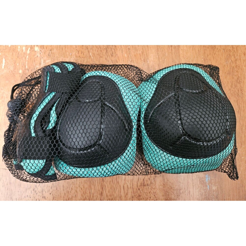 Elbow, Knee and Wrist Pads Set in Mesh Bag Skate Board, Rollerblading, Skating